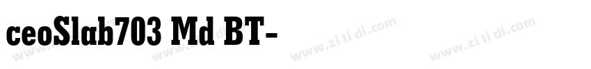 ceoSlab703 Md BT字体转换